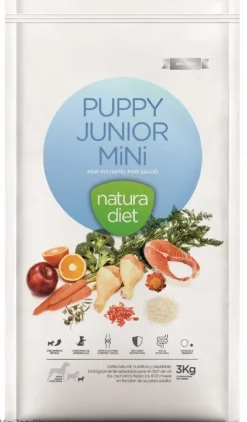 Natura Diet Super premium Hunde & kattefoder Natura Diet Puppy Junior Mini 3 kg - Sundt hvalpefoder til små racer