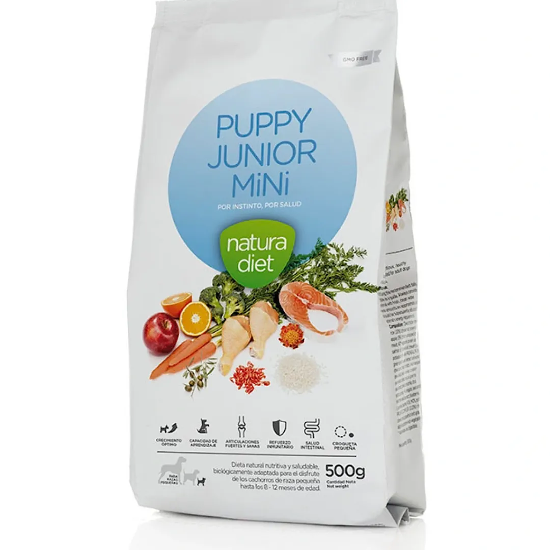 Natura Diet Super premium Hunde & kattefoder Natura Diet Puppy Junior Mini Hvalpefoder 500 g - Naturligt foder til små racer