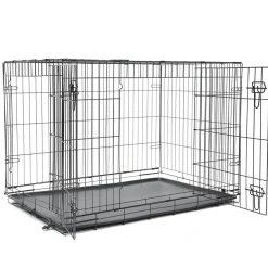 Nordic Paws Hundebur i metal Sort L
