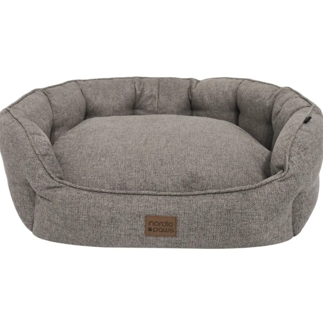Nordic Paws Runa hundeseng grå XL 110x85x31 cm