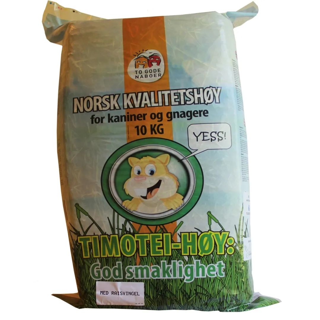 To Gode Naboer Norsk Kvalitetshø Timothy Hø 10 kg