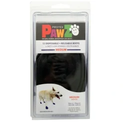 Pawz Hundesko Medium 7,6 cm sort