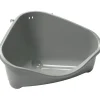 MiniZoo Pets Corner Tray M Grå - hjørnetoilet til gnavere og kaniner