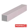 Porsa sølv aluprofil firkantet 130 cm.