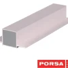 Porsa sølv aluprofil med dobbelt flig 75 cm.