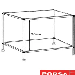 MiniZoo Porsa sort akvariebord 39 liter