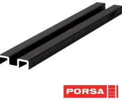 Porsa sort aluminiums underskinne 70 cm