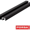 Porsa sort aluminiums underskinne 60 cm.