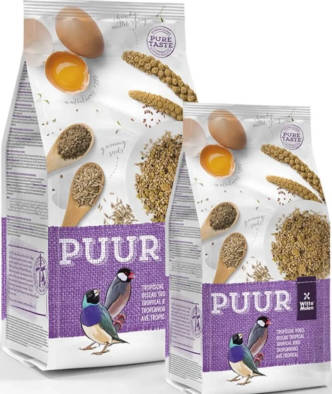 Witte Molen Puur fuglefoder til tropiske fugle 750 g