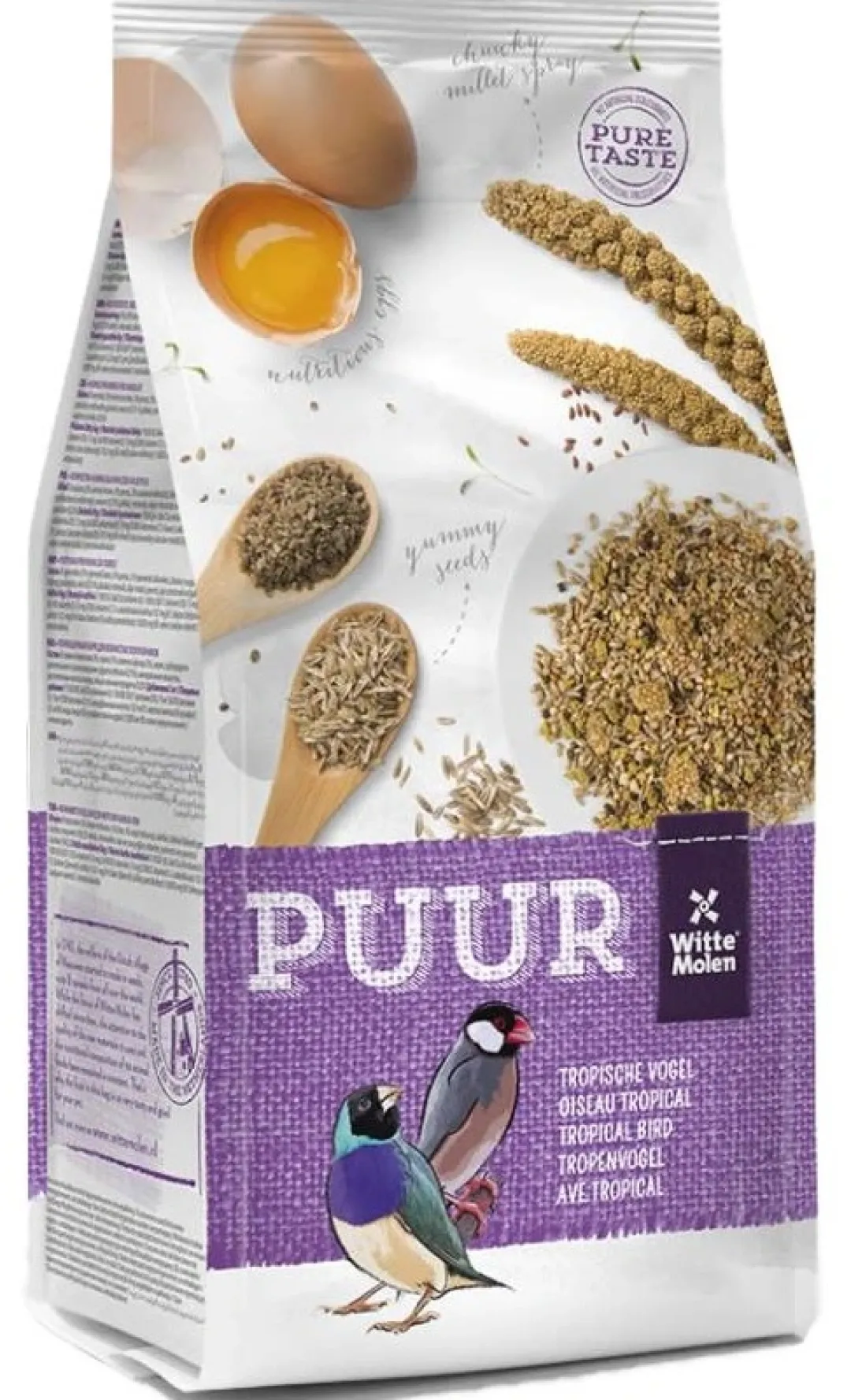 Witte Molen Puur fuglefoder til tropiske fugle 750 g