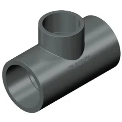 PVC tee 90 grader 40 x 32 mm (reduceret)