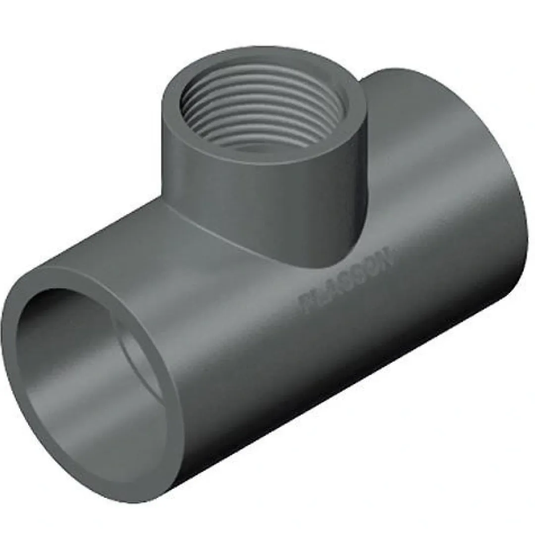 PVC TEE 90 grader 40x11/4''x40 (reduceret)