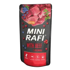 Dolina Noteci - RAFI vådmad Rafi Mini vådhundefoder med oksekød 150 g - fuldfoder til små hunde