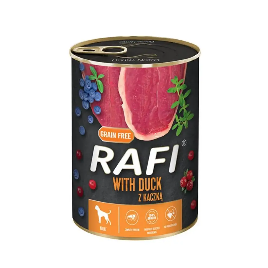 Dolina Noteci - RAFI vådmad RAFI vådfoder and med blåbær og tranebær 400 g