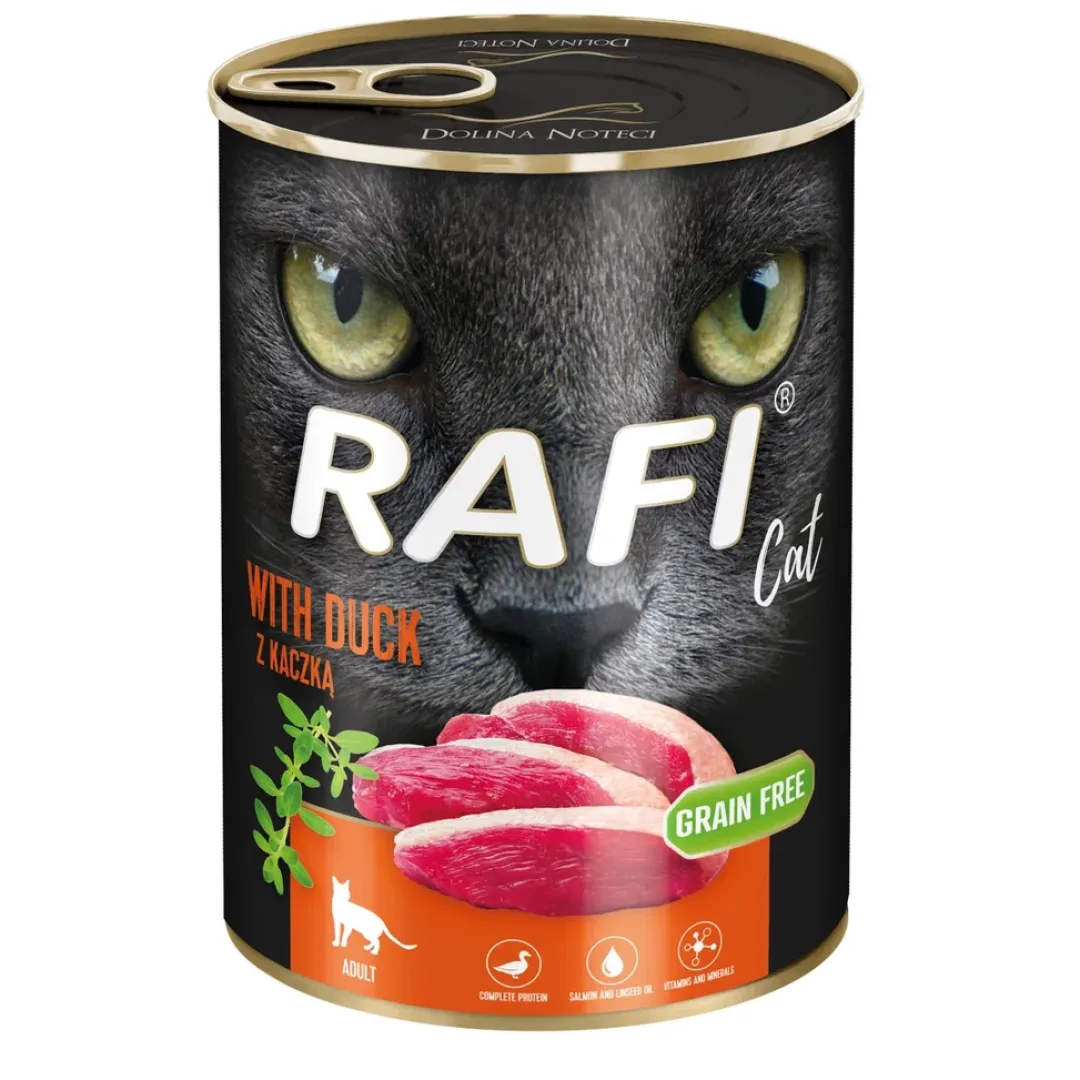 Dolina Noteci - RAFI vådmad RAFI Vådfoder til Katte Paté med And 400 g.