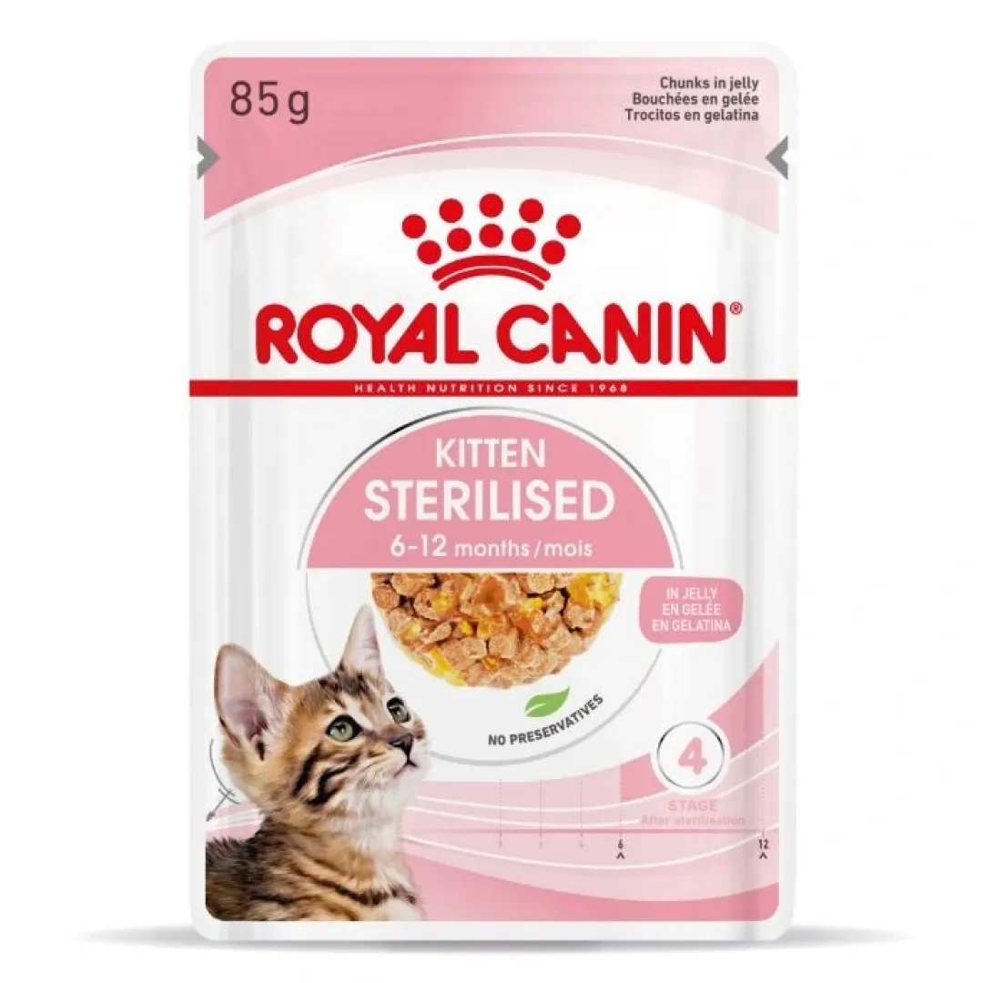 Royal Canin Kattefoder Royal Canin Kitten Sterilised Jelly vådfoder 85 g