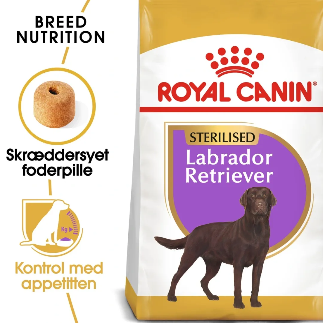 Royal Canin Hundefoder Royal Canin Labrador Retriever Sterilised Adult 12 kg - tørfoder til voksne hunde
