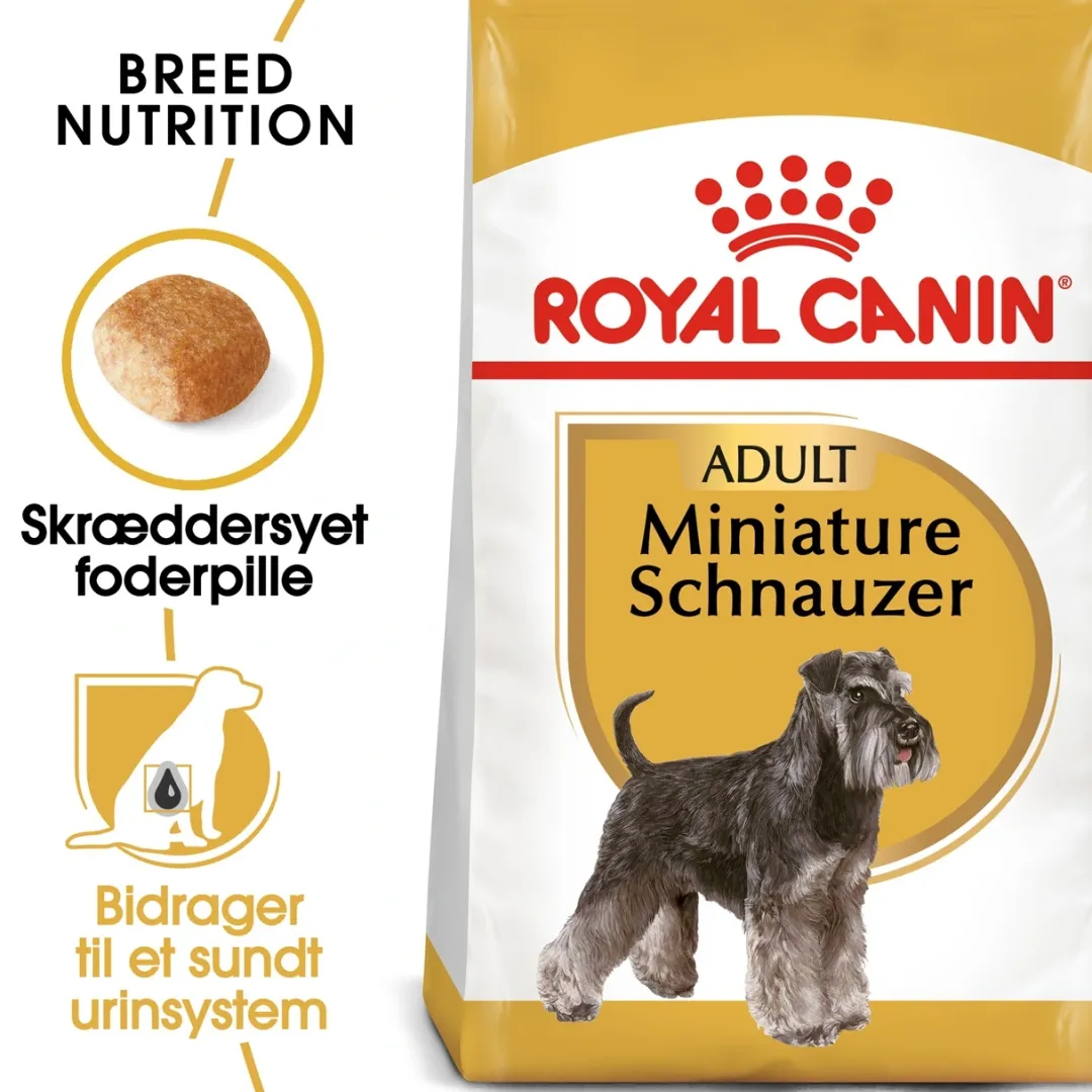 Royal Canin Hundefoder Royal Canin Miniature Schnauzer Adult 3 kg - tørfoder til små hunde