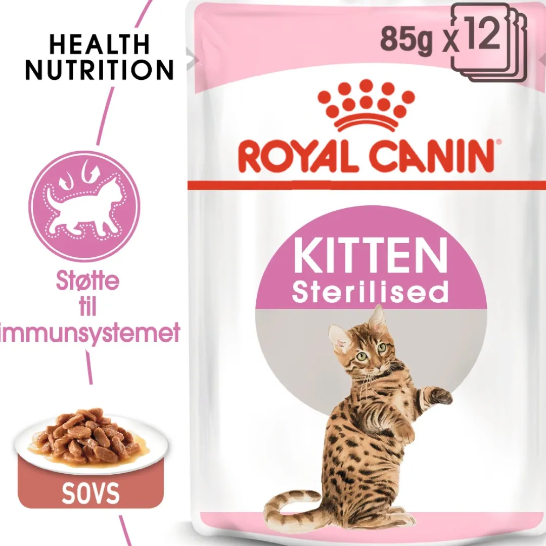 Royal Canin Kattefoder Royal Canin Second Age Kitten SterilisedSovs - vådfoder 85 g