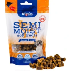 Frigera Semi-Moist Soft Lam og Ris 165 g - bløde hundesnacks