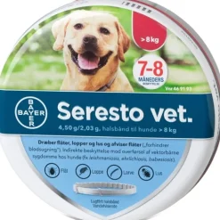 Bayvantic Vet Seresto Vet Loppe og flåt Halsbånd til store hunde