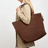 Hunter Shopper Skuldertaske Pisa Mørkebrun