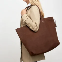 Hunter Shopper Skuldertaske Pisa Mørkebrun