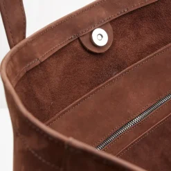 Hunter Shopper Skuldertaske Pisa Mørkebrun