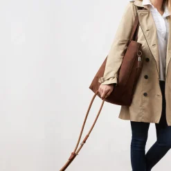 Hunter Shopper Skuldertaske Pisa Mørkebrun