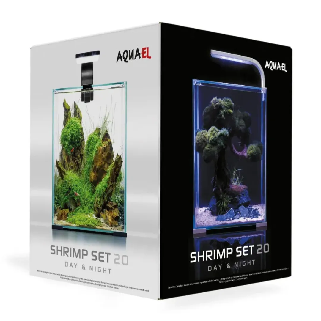Aquael Shrimpset Day and Night 20 L 25x25x30 cm Hvid