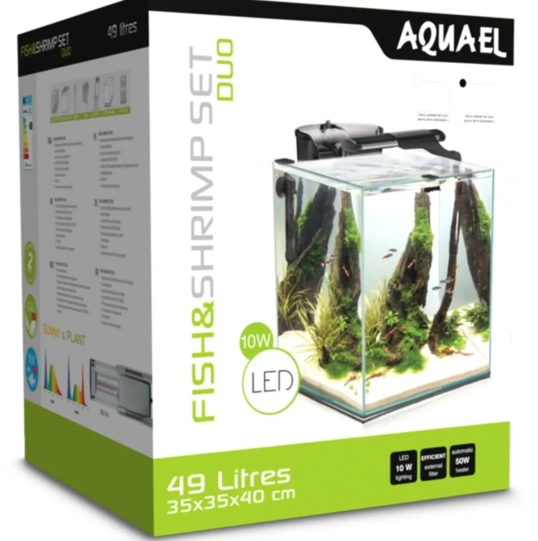 Aquael Shrimpset Duo 49 L 35x35x40cm Sort