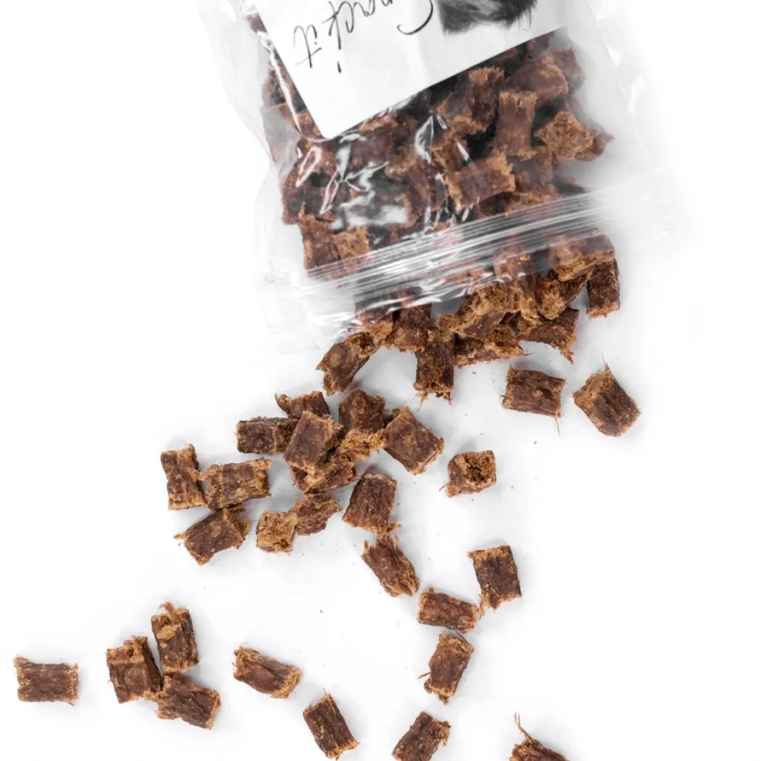 Snackit Kvalitetssnacks til hunde Snackit Bløde Lamme terninger 100 g - naturlige hundesnacks
