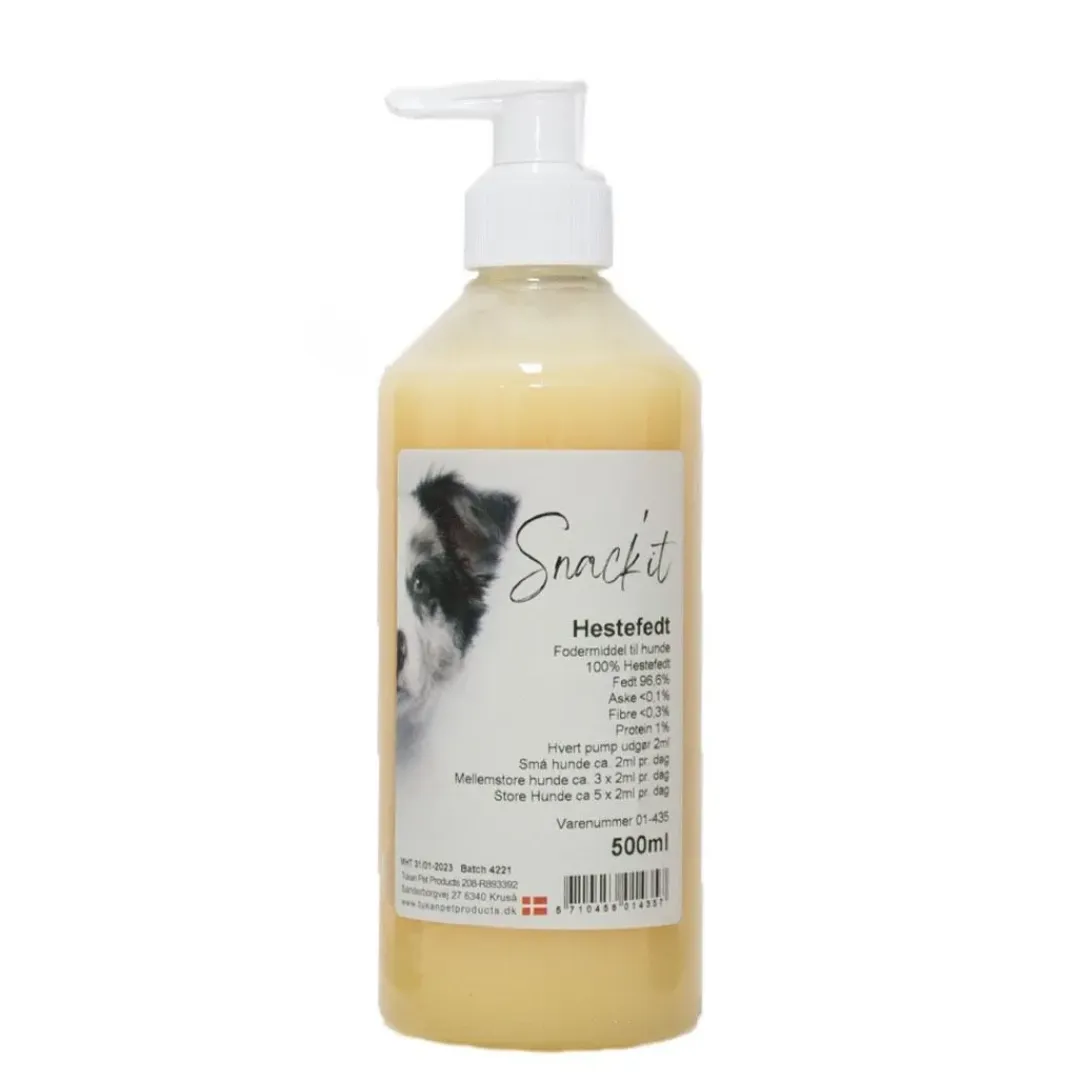 Snackit Kvalitetssnacks til hunde Snackit Hestefedt til Hunde 500 ml