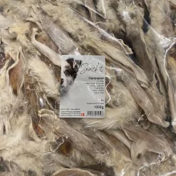 Snackit Kvalitetssnacks til hunde Snackit Kaninører med pels 1 kg - Naturlige hundesnacks i stor pakke