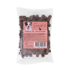 Snackit Kvalitetssnacks til hunde Softies med gås hundesnacks 200 g - Blød luksusbelønning i hverdagen