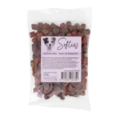 Snackit Kvalitetssnacks til hunde Softies Mix hundesnacks 200 g - Blød og varieret belønning
