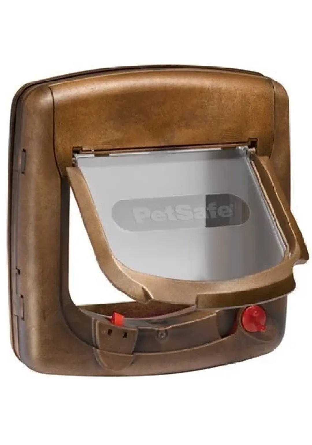 Petsafe Staywell Deluxe Magnetisk lås Kattelem Brun