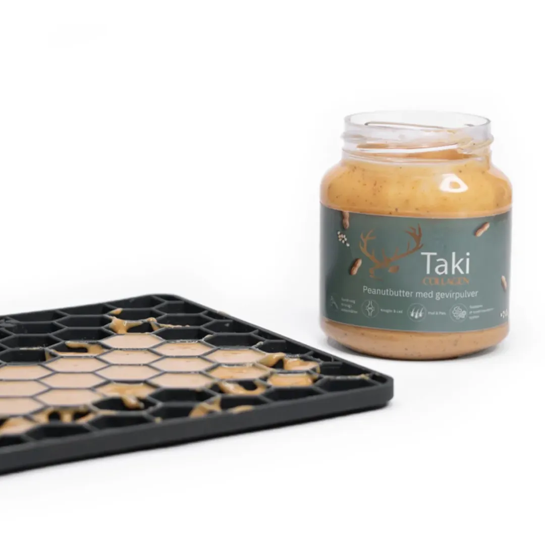 Taki Krondyrgevirer Taki Collagen - Peanutbutter med gevirpulver 330 g - naturlig hundesnack