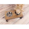 Flamingo Tommy Twin Feeder Set med stand 370 ml