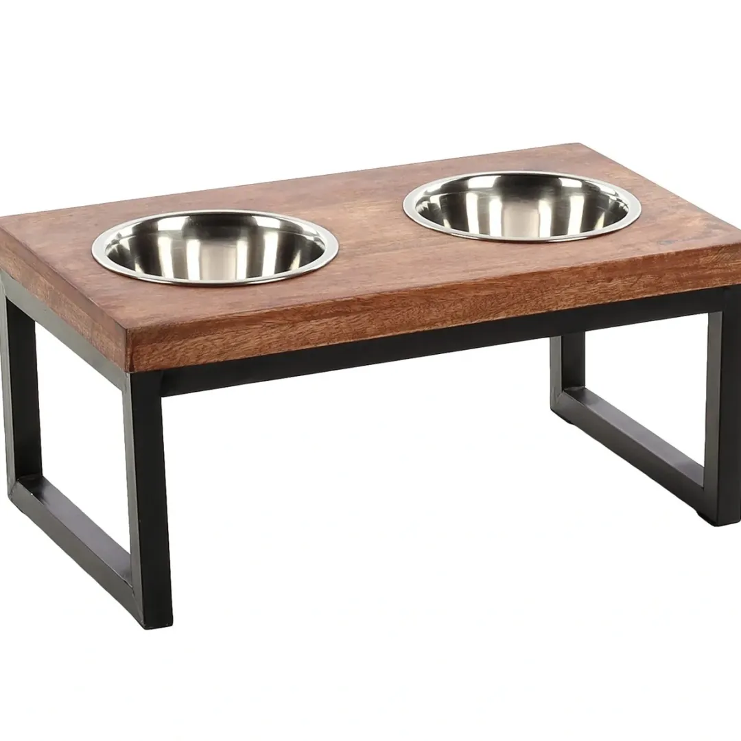 Flamingo Tommy Twin Feeder Set med stand 1600 ml