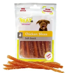Truly Katte og Hundesnack Truly Chicken Slices 90 g - kyllingeskiver til hunde
