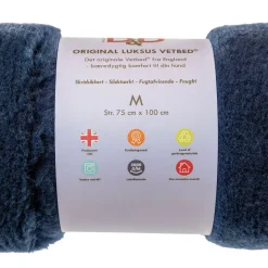 B&B Økologisk Hundeshampoo Vetbed Original Royal Navy Blue medium 75x100 cm til hund - kølig elegance og komfort