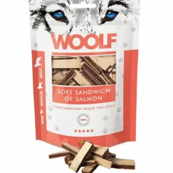 Woolf HundeSnacks og Kattesnack Woolf Hundesnack Blød Sandwich med Laks