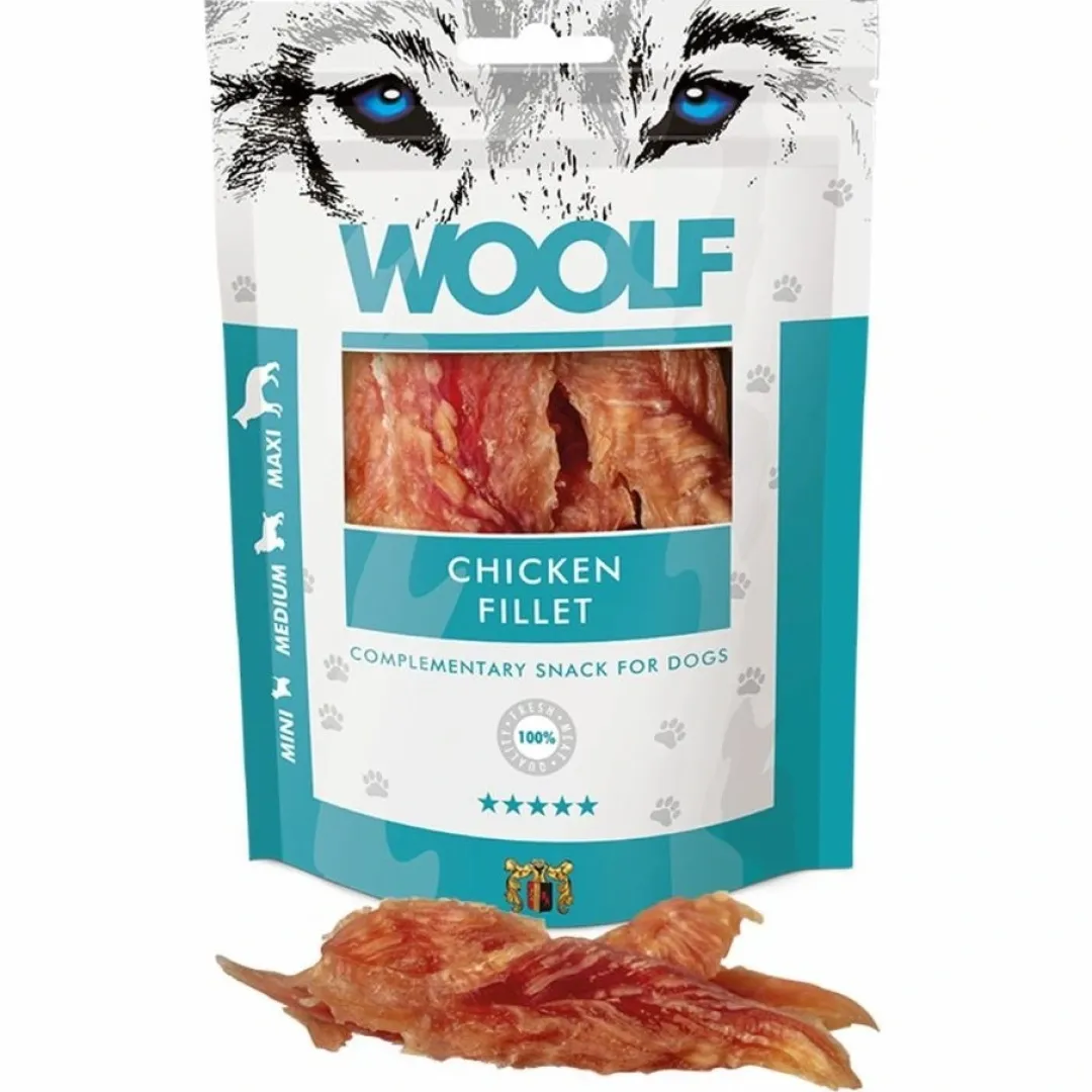 Woolf HundeSnacks og Kattesnack Woolf Hundesnack Kyllingefilet