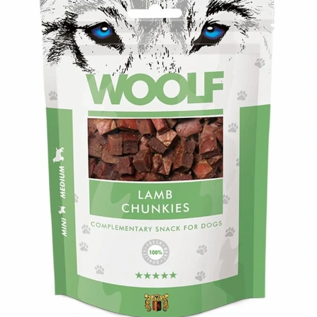 Woolf HundeSnacks og Kattesnack Woolf Hundesnack Lam Chunkies