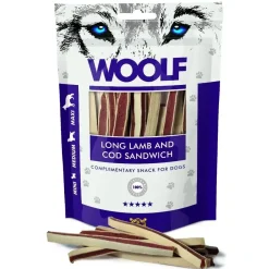 Woolf HundeSnacks og Kattesnack Woolf Hundesnack Lam og Torsk Lang Sandwich