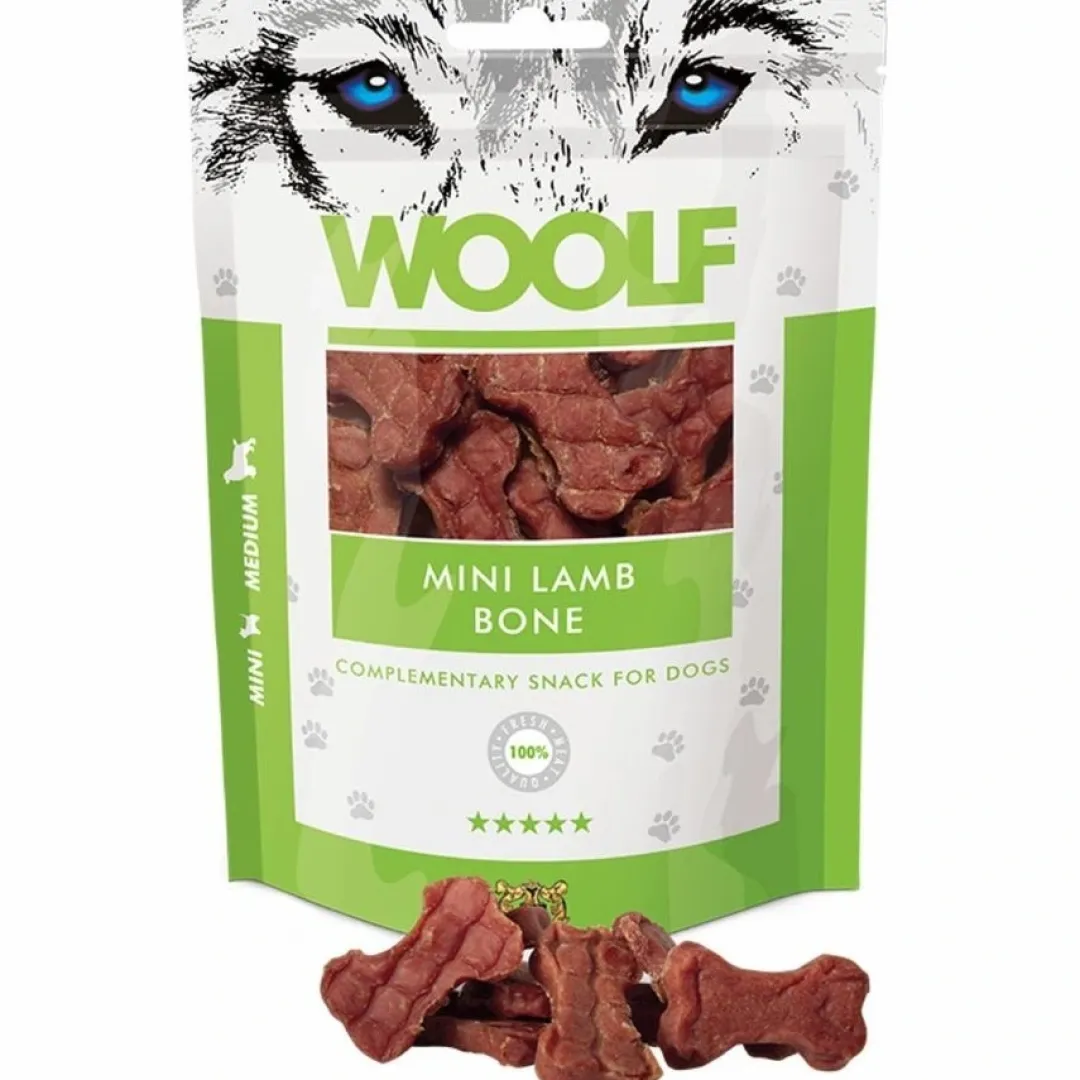 Woolf HundeSnacks og Kattesnack Woolf Hundesnack Mini Lammeben