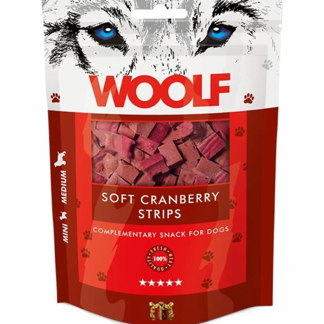Woolf HundeSnacks og Kattesnack Woolf Hundesnack Tranebær Bites