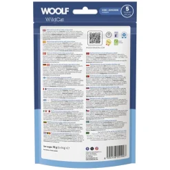 Woolf HundeSnacks og Kattesnack Woolf Wildcat Cream 5 stk - Cremede godbidder med torsk og kylling til katte