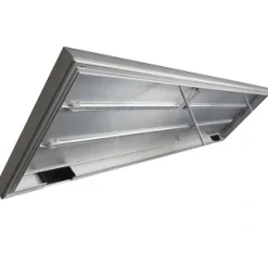MiniZoo 80x40 cm 128 L Sort Alu lampe med 1 række LED